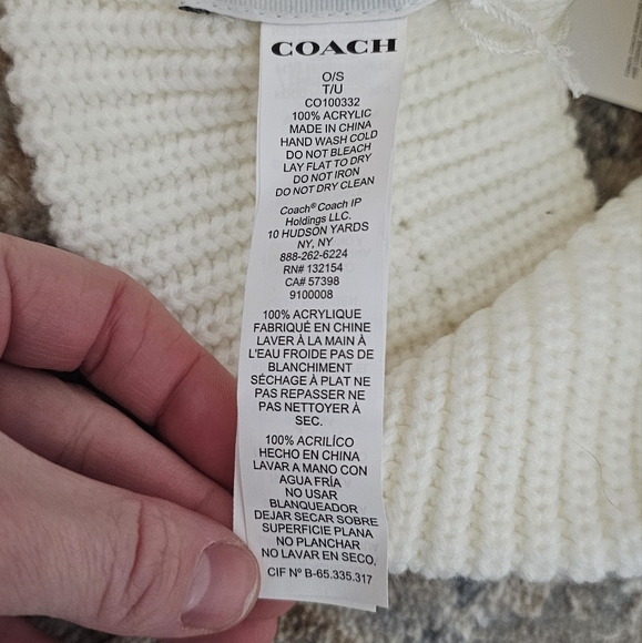 Coach logo headband NWT
